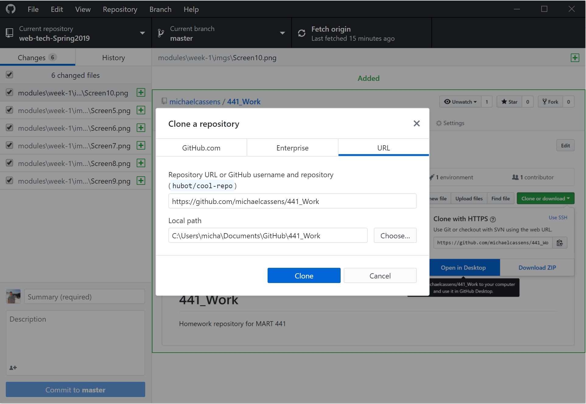 Clone a Repository Box