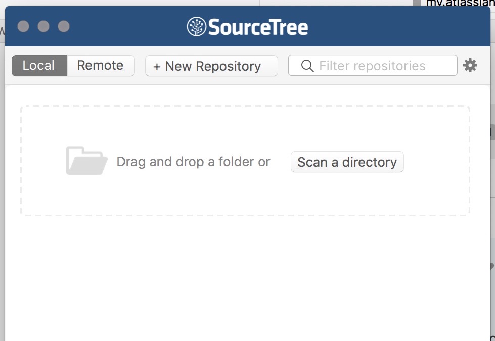 sourcetree github organization repository not found