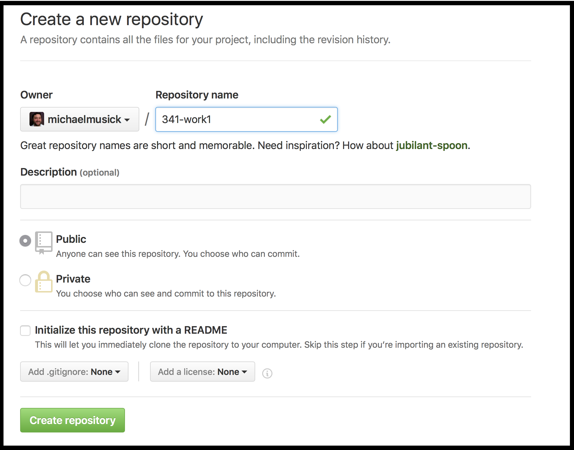 New Repo Options Menu on GitHub.com