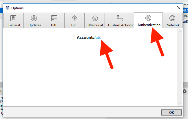 Account add in SourceTree.exe