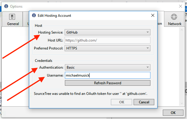 GitHub Setup in SourceTree.app