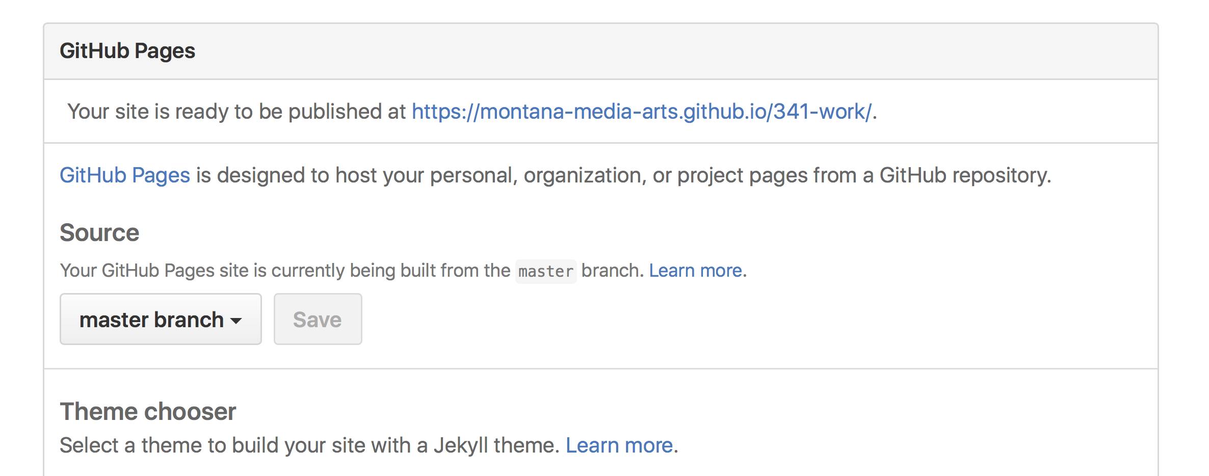 GitHub, ready to publish