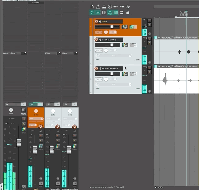 Example of mixing in the correct amount of reverb.