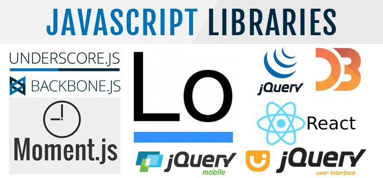 Image displaying examples of some JavaScript Libraries